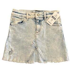 NWT DL1961 Light Wash Distressed Denim Skirt – Girls Size 6